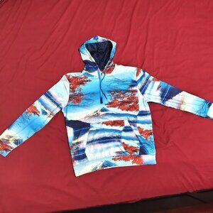 Fresh Prints Fuji Mountain size Medium Hoodie